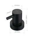 Ver imagem 3 de Acabamento de Registro Inox Link Preta Doan Noxac01b Padrão Deca