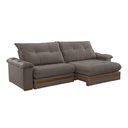 Ver imagem 6 de Sofá Avalon 02 Módulos de 120cm Br25cm Meu Sofá Online A231 Linho Cinza Escuro