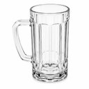 Ver imagem 4 de Kit 2 Canecas Chopp Vidro Grosso 390ml Copo Cerveja Grande Jogo Madrid Bar Gourmet Alca Reforcada Tr