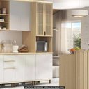 Ver imagem 6 de Paneleiro de Cozinha para Micro-ondas Pierre Carvalho/cinza L01 - Mpozenato