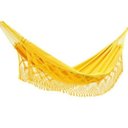 Ver imagem 1 de Rede Descanso Dormir Amarelo Casal Reforçada 100% Algodão 300kg