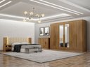 Ver imagem 1 de Guarda Roupa Casal Royal 6 Gavetas com Espelho Novo Horizonte Cumaru