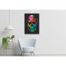 Quadro Decorativo Caveira Psicodélica com Moldura Tamanho Grande 60 x 90 - 7