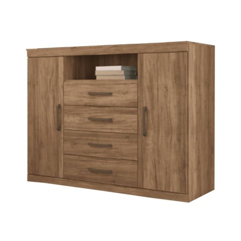 Cômoda Havana Master 2 Portas 4 Gavetas Atacama Santos Andirá