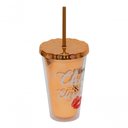 Ver imagem 6 de Copo Canudo Marrom Chic & Elegante 450ml - Projeto Kiwi