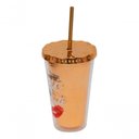 Ver imagem 2 de Copo Canudo Marrom Chic & Elegante 450ml - Projeto Kiwi