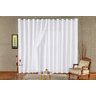 cortina sala quarto voal liso com forro branco 3,00x2,20 - 1