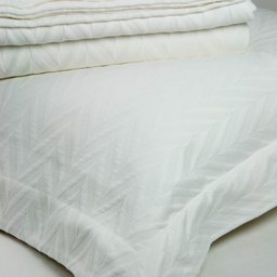 Colcha Cotton Spina Branca - Queen Blue Gardenia - 3