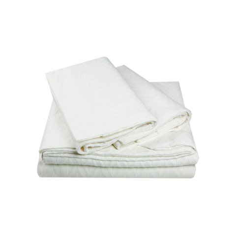 Colcha Cotton Spina Branca - Queen Blue Gardenia