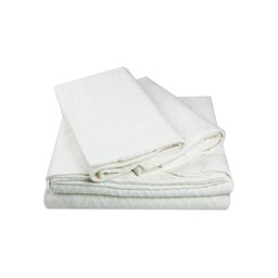 Colcha Cotton Spina Branca - Queen Blue Gardenia - 1