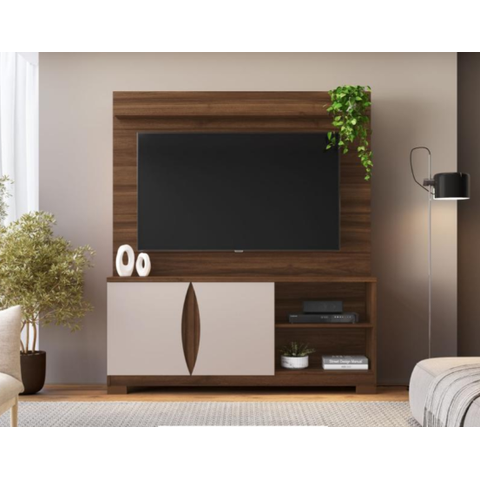 Home União para TV até 56" JCM Movelaria - Avelã/Off