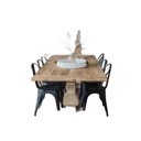 Ver imagem 6 de Kit 8 Cadeiras Tolix Iron Design Preta Aço Industrial Sala Cozinha Jantar Bar