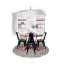 Ver mais imagens de Kit 8 Cadeiras Tolix Iron Design Preta Aço Industrial Sala Cozinha Jantar Bar