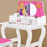 Penteadeira com Banqueta Infantil Princesa Branca/Rosa - 3