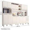 Ver imagem 4 de Kit Cozinha 12 Portas Ágata Valdemóveis Branco