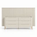 Ver imagem 2 de Kit Smart com Cômoda Bend Principal Incolar Luna Metal Dourado