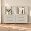 Ver imagem 1 de Kit Smart com Cômoda Bend Principal Incolar Luna Metal Dourado