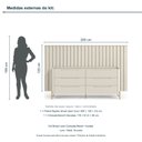 Ver imagem 3 de Kit Smart com Cômoda Bend Principal Incolar Luna Metal Dourado