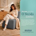 Ver imagem 3 de Poltrona Decorativa Zoe Orgânica para Sala Recepção Hall Moderna Minimalista Luxo Linho Premium Easy