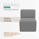Ver imagem 5 de Poltrona Decorativa Zoe Orgânica para Sala Recepção Hall Moderna Minimalista Luxo Linho Premium Easy
