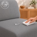 Ver imagem 6 de Poltrona Decorativa Zoe Orgânica para Sala Recepção Hall Moderna Minimalista Luxo Linho Premium Easy