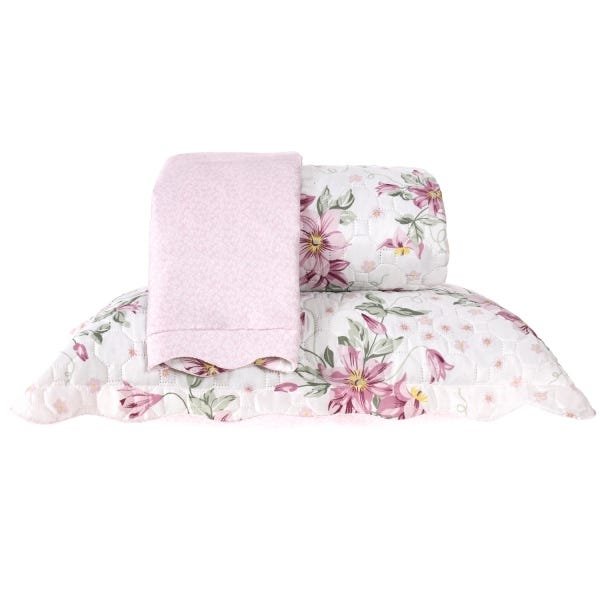 Kit Cobre Leito Casal Dupla Face com Porta travesseiro Ultra Lisse - Antonietta Menor preço em Kit Cobre Leito Casal Dupla Face com Porta travesseiro Ultra Lisse - Antonietta