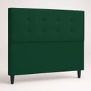 Ver imagem 6 de Cabeceira Decorativa Ivy para Cama de Casal 140 cm Suede Verde