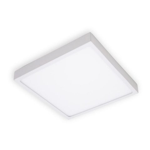 Kit 2x Painel Plafon LED 22W Luminária Sobrepor 20x20cm Branco Quente 3000K St1039