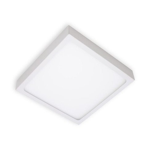 Kit 6X Painel Plafon LED 15W Luminária Sobrepor 14x14cm Branco Quente 3000k ST1043