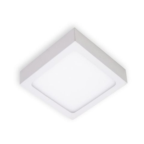 Kit 10x Painel Plafon LED 8W Luminária Sobrepor 9x9cm Branco Frio 6000K St1044