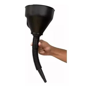 Funil Bico Flexível Filtro Troca Óleo Combustível