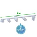 Ver imagem 2 de Trilho para Lâmpada Par 20 com 5 Spots Branco - Starlumen