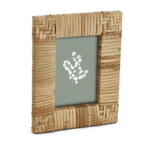 Porta Retratos em Mdf com Rattan Natural- 10x15cm Mart