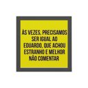 Ver imagem 1 de Quadro Decorativo Quadrado Eduardo 20x20cm:Madeira branca
