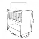 Ver imagem 3 de Mini Berço Moisés Peternella com Colchão Branco