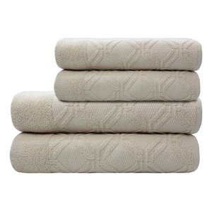 Jogo Toalha Banho 2 Banho 2 Rosto 100% Algodão 450g Nanosoft - Concreto