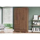 Ver imagem 1 de Guarda Roupa 4 Portas de Abrir e 2 Gavetas Briz BS02 Castanho - Henn