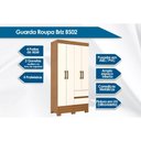 Ver imagem 2 de Guarda Roupa 4 Portas de Abrir e 2 Gavetas Briz BS02 Castanho - Henn