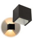 Ver imagem 1 de kit 9 Arandela 2 Fachos Slim Preta Luminária Externa ou Interna St397