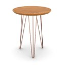 Ver imagem 1 de Mesa de Apoio Redonda Pés de Ferro 53 x 53 x 62 Evolution Patrimar Cinamomo
