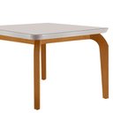 Ver imagem 3 de Mesa Sala de Jantar Liz 180cm em Mdf e Vidro com Canto Copo