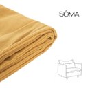 Ver imagem 2 de Capas Poltrona Sôma CabeCasa MadeiraOriginals Amarelo/Mostarda
