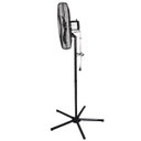 Ver imagem 4 de Ventilador Coluna 60cm Bivolt 110v 220v 200w Industrial Turbo Turbão 3 Pás Vent New 630 Preto