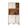 Cozinha Compacta Erva Doce 90cm Ipê Off White Nicioli - 4
