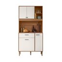 Ver imagem 4 de Cozinha Compacta Erva Doce 90cm Ipê Off White Nicioli