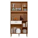 Ver imagem 3 de Cozinha Compacta Erva Doce 90cm Ipê Off White Nicioli