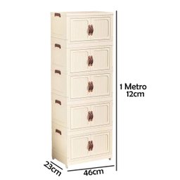 Armario Organizador 5 Andares Empilhavel Dobravel Decoraçao Organizaçao Roupa Objetos Acessorios Cas - 3