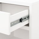 Ver imagem 7 de Mesa de Cabeceira Suspensa Compacta 30x30cm com Gaveta e Nicho MDF 15mm Branco Já Montada