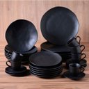 Ver imagem 4 de Aparelho de Jantar 30 Peças Orgânico Preto Matte Porto Brasil