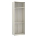 Ver imagem 2 de Guarda-roupa Solteiro Luciane 2 Portas Prime Plus 80 Cm